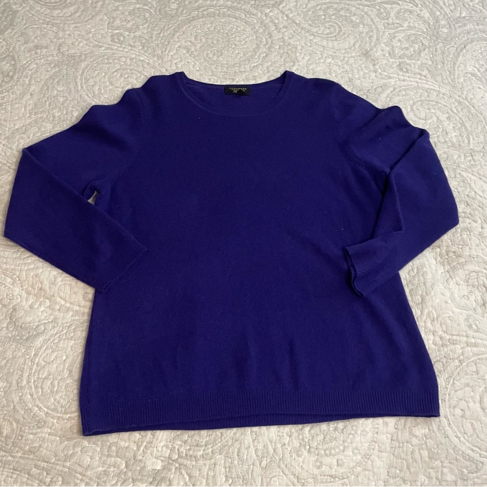 Cashmere Sweater for Women in Royal Purple Size XL